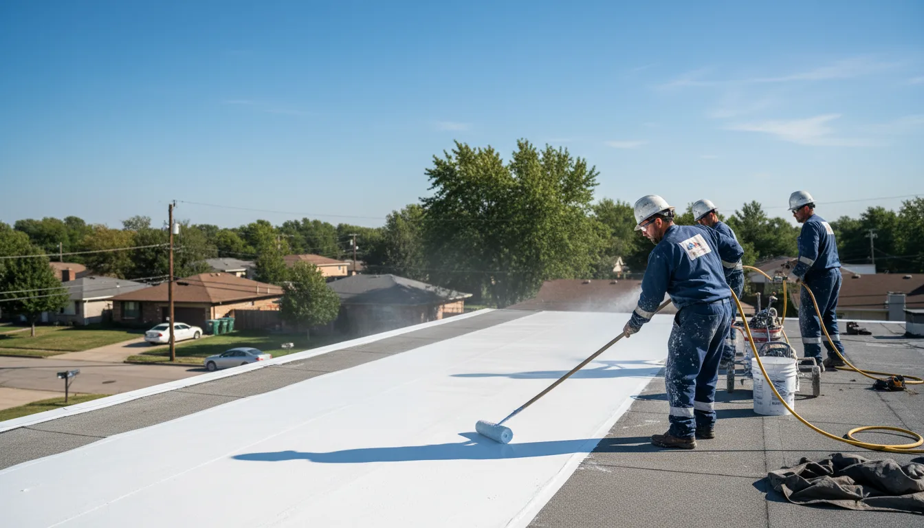 Commercial roof coating in Penfield, NY near me